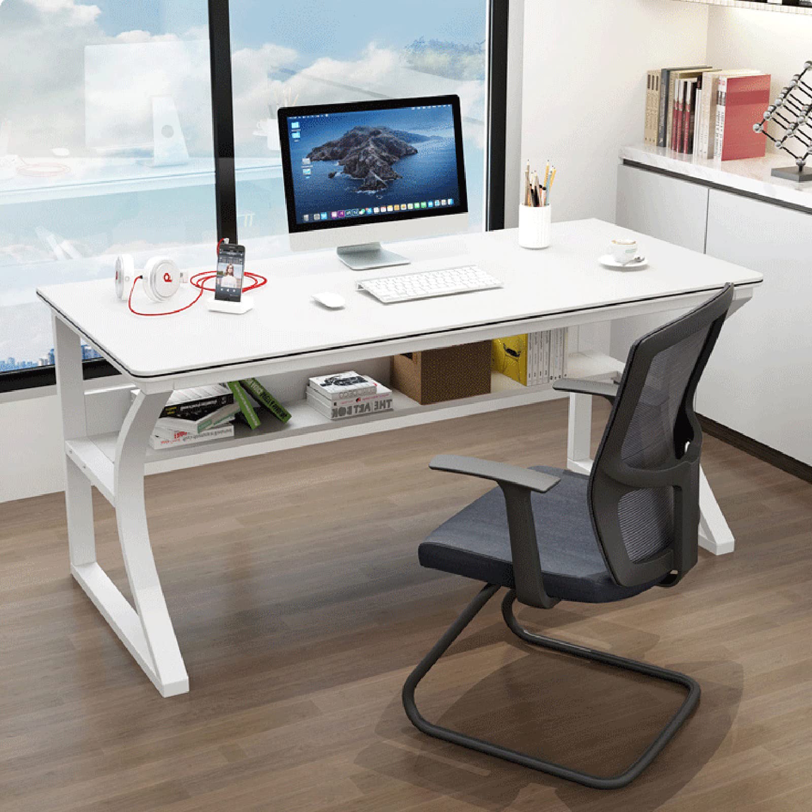 モダン ホワイトデスク サンワダイレクト本店 サンワサプライ【オフィス・PC周辺通販】